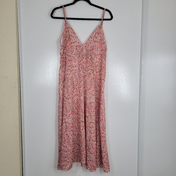 RESA‎ Hannah Ditsy Floral Slip Madi Satin Dress XS - Picture 1 of 10